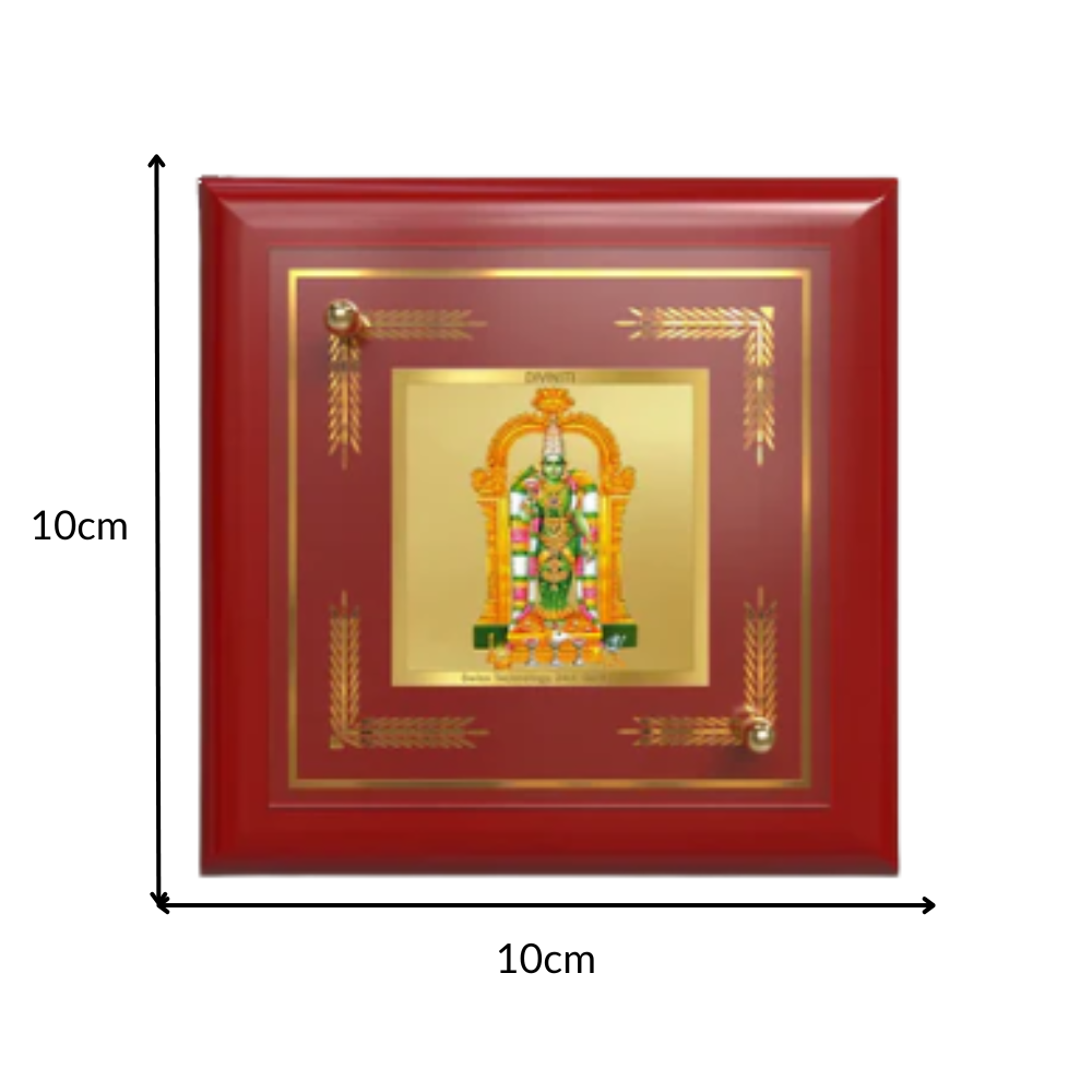 Goddess Meenakshi | Divine Warrior Goddess of Madurai Tabletop Frame in 24K Gold Plated Foil