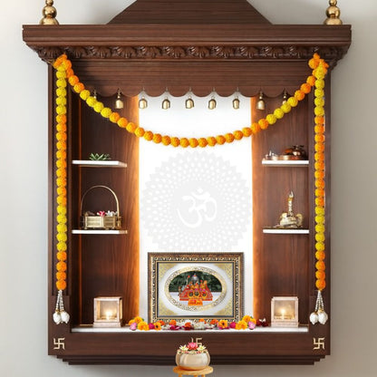 Mata Ka Darbar | Divine Wall & Tabletop Royal Photo Frame in 24K Gold Plated Foil