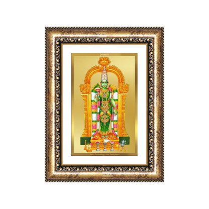 Diviniti 24K Gold Plated Meenakshi Amman (Classic) Divine Wall Frame for Home Mandir & Office Decor | Luxury Spiritual Gift