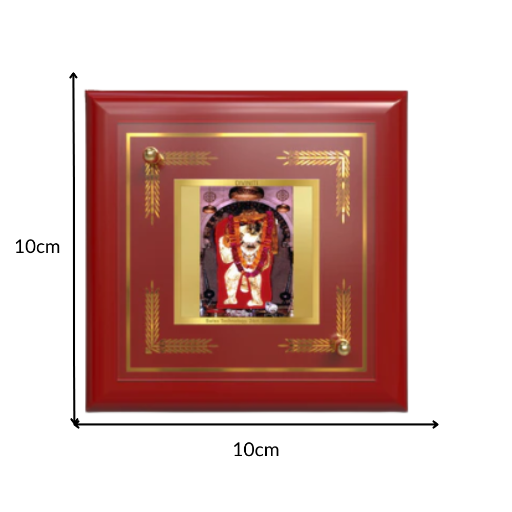 Mehandipur Balaji | Divine Hanuman of Healing and Protection Tabletop Frame in 24K Gold Plated Foil