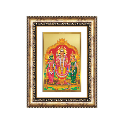 Diviniti 24K Gold Plated Murugan Velli (Classic) Divine Wall Frame for Home Mandir & Office Decor | Luxury Spiritual Gift