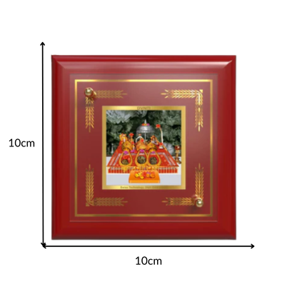 Durga-Mata Ka Darbar | Shakti Roop | Divine Court of Goddess Durga For Tabletop Frame in 24K Gold Plated Foil