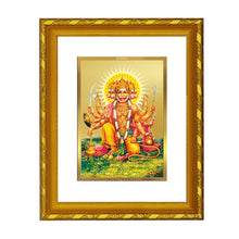 Load image into Gallery viewer, DIVINITI 24K Gold Plated Panchmukhi Hanuman Photo Frame For Home Decor, Prayer, Gift (21.5 X 17.5 CM)
