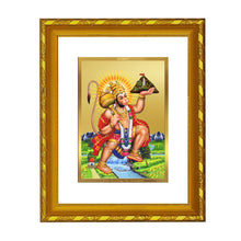 Load image into Gallery viewer, DIVINITI 24K Gold Plated Hanuman Ji Photo Frame For Home Decor, Tabletop, Festival Puja (21.5 X 17.5 CM)
