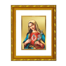 Load image into Gallery viewer, DIVINITI 24K Gold Plated Mother Mary Photo Frame For Home Wall Decor, Prayer, Gift (21.5 X 17.5 CM)
