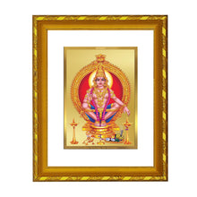 Load image into Gallery viewer, DIVINITI 24K Gold Plated Ayyappan Wall Photo Frame For Home Decor, Prayer, Gift (21.5 X 17.5 CM)
