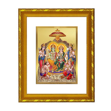 Load image into Gallery viewer, DIVINITI 24K Gold Plated Ram Darbar Wall Photo Frame For Home Decor, Puja, Diwali Gift(21.5 X 17.5 CM)