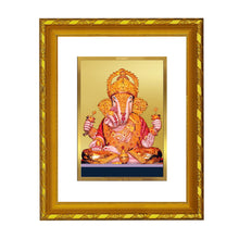 Load image into Gallery viewer, DIVINITI 24K Gold Plated Dagdu Ganesh Photo Frame For Home Wall Decor, Tabletop (21.5 X 17.5 CM)
