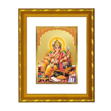 Load image into Gallery viewer, DIVINITI 24K Gold Plated Lord Ganesha Wall Photo Frame For Home Decor, Puja, Success (21.5 X 17.5 CM)