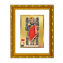 Load image into Gallery viewer, DIVINITI 24K Gold Plated Dwarkadhish Photo Frame For Home Wall Decor, Puja, Festive Gift (21.5 X 17.5 CM)