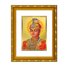 Load image into Gallery viewer, DIVINITI 24K Gold Plated Guru Harkrishan Wall Photo Frame For Home Decor, Living Room (21.5 X 17.5 CM)
