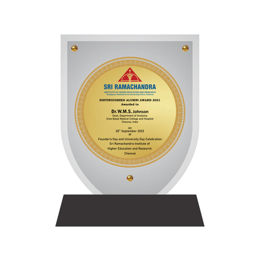 Diviniti Customized Memento with Matter Printed on 24K Gold Plated Foil | Luxury Personalized Award | Premium Corporate Gift Plaque