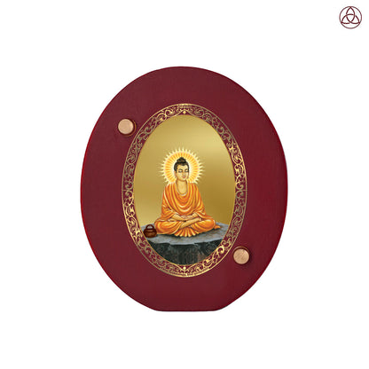 Buddha Car Dashboard & Tabletop Photo Frame in 24K gold plated royal foil