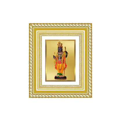 Diviniti 24K Gold Plated Ram Lalla With Arch Divine Table Top Frame for Home Mandir & Office Decor | Luxury Spiritual Gift