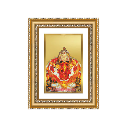 Diviniti 24K Gold Plated Siddhi Vinayak (Classic) Divine Wall Frame for Home Mandir & Office Decor | Luxury Spiritual Gift