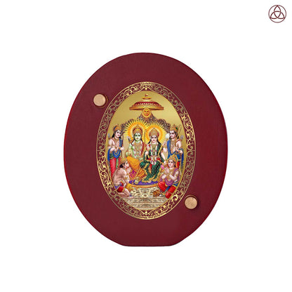 Ram Darbar Car Dashboard & Tabletop Photo Frame in 24K gold plated royal foil