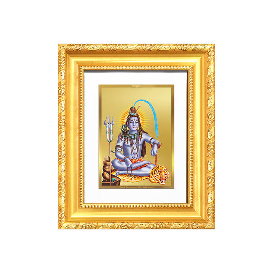 Diviniti 24K Gold Plated Shiva |Divine Table Top Frame for Home Mandir & Office Decor | Luxury Spiritual Gift