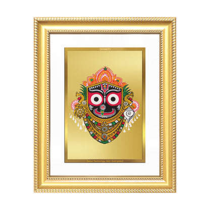 Diviniti 24K Gold Plated Jagannath (Classic) Divine Wall Frame for Home Mandir & Office Decor | Luxury Spiritual Gift