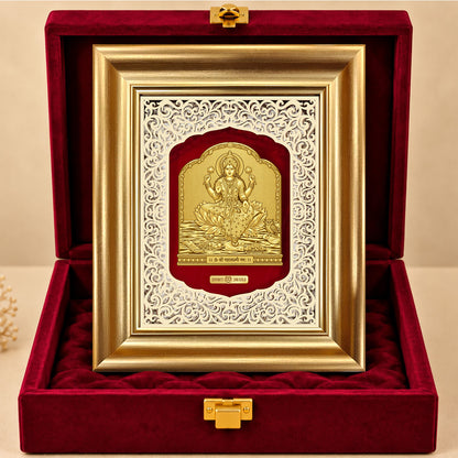 24K Gold-Plated Lakshmi Frame | Premium Gift Box | 30x25 CM