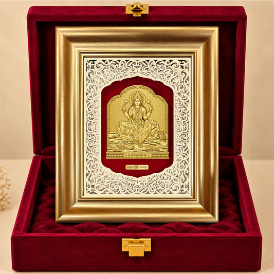 24K Gold-Plated Lakshmi Frame | Premium Gift Box | 30x25 CM