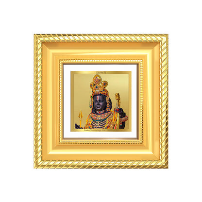 Diviniti Ram Lalla with Arch Tabletop Photo Frame in 24K Gold Plated Foil | Innocence, Devotion & Divine Blessings | DG015S1A (10x10 CM)