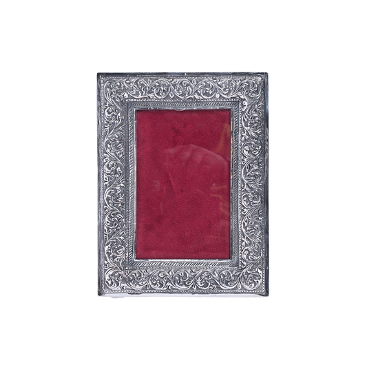 Pure Silver Vintage Photo Frame Rectangle Design (17x22 cm 393g)