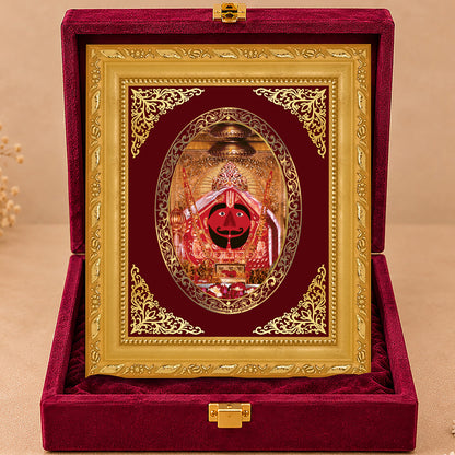 24K Gold-Plated Salasar Balaji Frame | Premium Gift Box | 21.5x17.5 CM