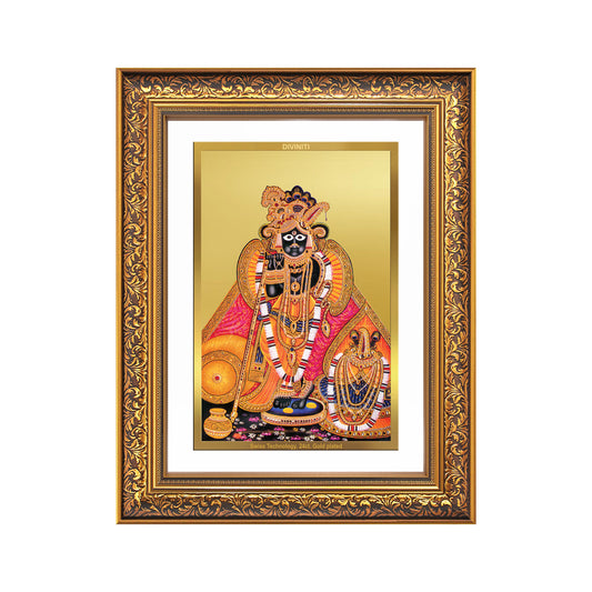 Banke Bihari | Kunjbihari Wall Mount Photo Frame in 24K Gold Plated Foil
