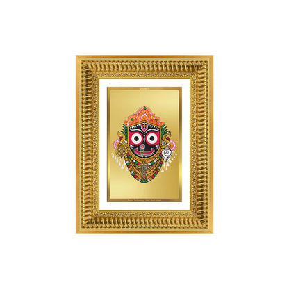 Diviniti 24K Gold Plated Jagannath (Classic) Divine Wall Frame for Home Mandir & Office Decor | Luxury Spiritual Gift