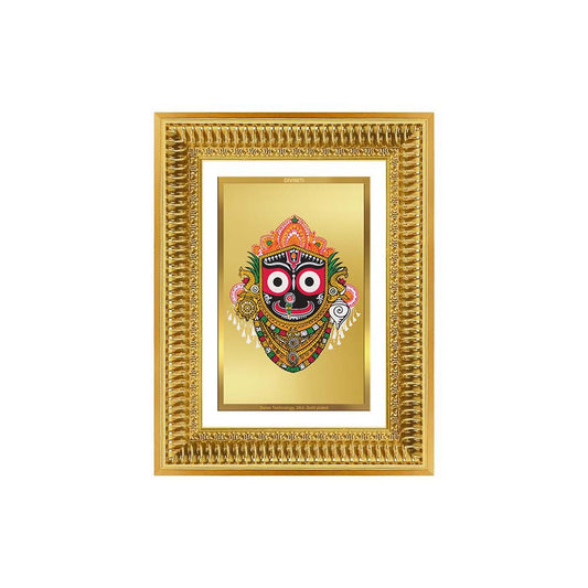Diviniti 24K Gold Plated Jagannath (Classic) Divine Wall Frame for Home Mandir & Office Decor | Luxury Spiritual Gift