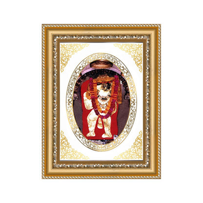 Mehandipur Balaji | Divine Hanuman Wall & Tabletop Royal Photo Frame in 24K Gold Plated Foil