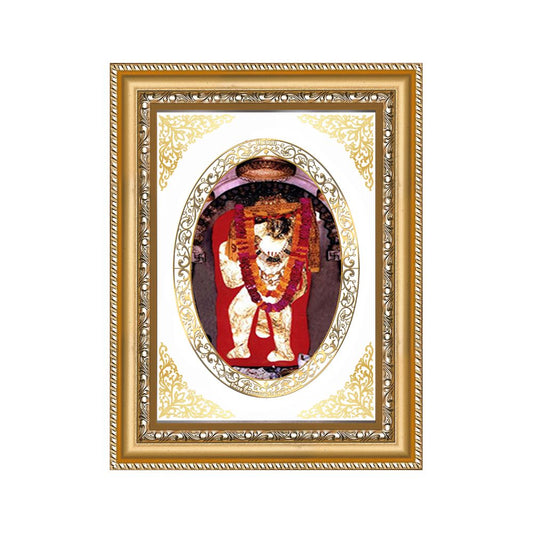 Mehandipur Balaji | Divine Hanuman Wall & Tabletop Royal Photo Frame in 24K Gold Plated Foil