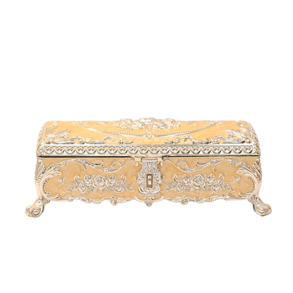 DIVINITI 24K Gold Plated Jewellery Box Luxurious Premium Storage for Precious Keepsakes and Accessories (8x24.5x12.3)