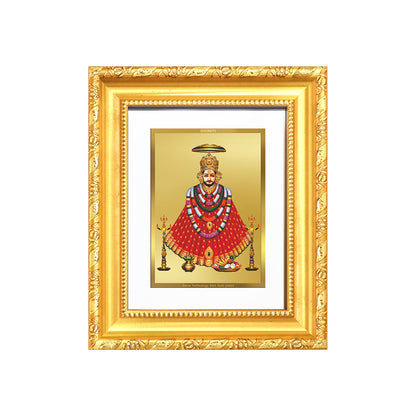 Diviniti 24K Gold Plated Khatu Shyam |Divine Table Top Frame for Home Mandir & Office Decor | Luxury Spiritual Gift