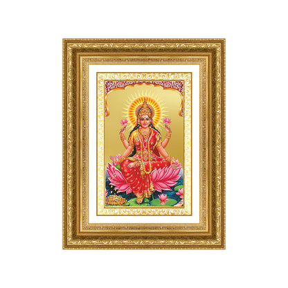 Diviniti 24K Gold Plated Lakshmi (Classic) Divine Wall Frame for Home Mandir & Office Decor | Luxury Spiritual Gift