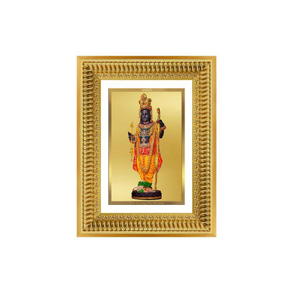 Diviniti 24K Gold Plated Ram Lalla With Arch (Classic) Divine Wall Frame for Home Mandir & Office Decor | Luxury Spiritual Gift