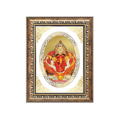 Siddhivinayak Ganpati Divine Mumbai Sacred Wish Fulfillment Royal Tabletop Frame in 24K Gold Plated Foil