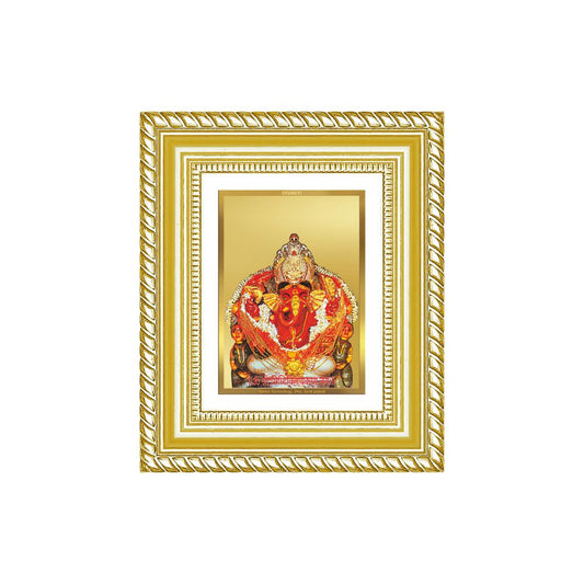 Diviniti 24K Gold Plated Siddhi Vinayak Divine Table Top Frame for Home Mandir & Office Decor | Luxury Spiritual Gift