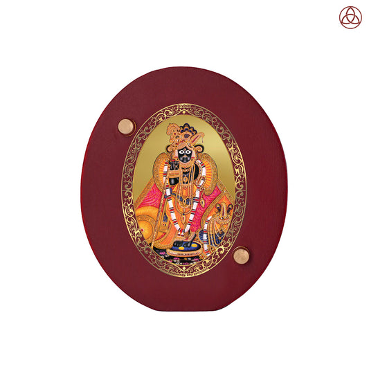 Banke Bihari Car Dashboard & Tabletop Photo Frame in 24K gold plated royal foil