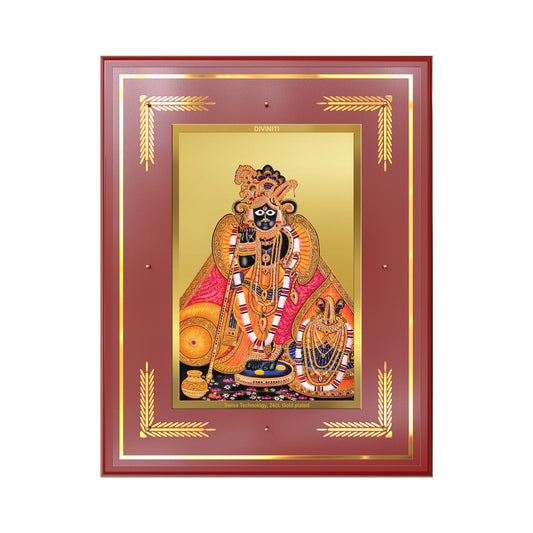 Banke Bihari | Kunjbihari Wall Mount Photo Frame in 24K Gold Plated Foil