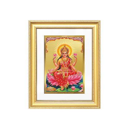 Diviniti 24K Gold Plated Lakshmi (Classic) Divine Wall Frame for Home Mandir & Office Decor | Luxury Spiritual Gift
