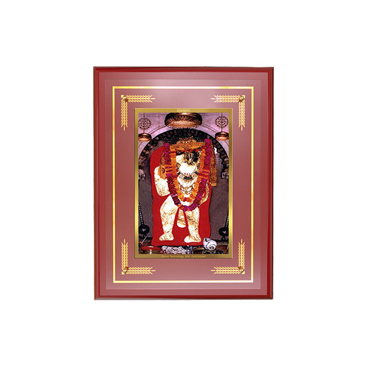 Diviniti 24K Gold Plated Mehandipur Balaji Blessing Tabletop Photo Frame | Protection, Strength & Divine Grace