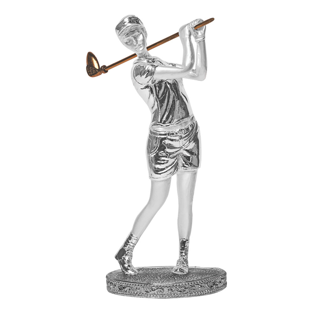Diviniti 999 Silver Plated Golf Trophy | Premium Golf Award | Elegant Sports Trophy for Champions