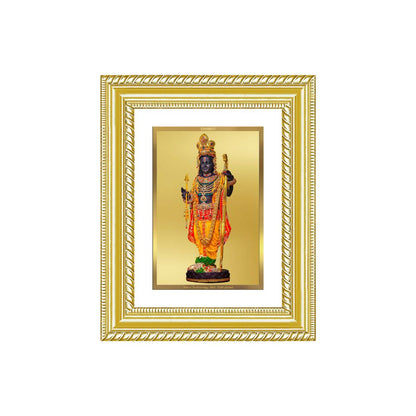 Diviniti 24K Gold Plated Ram Lalla With Arch (Classic) Divine Wall and Table Top Frame for Home Mandir & Office Decor | Luxury Spiritual Gift