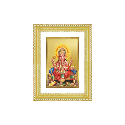Diviniti 24K Gold Plated Ganesha (Classic) Divine Wall Frame for Home Mandir & Office Decor | Luxury Spiritual Gift