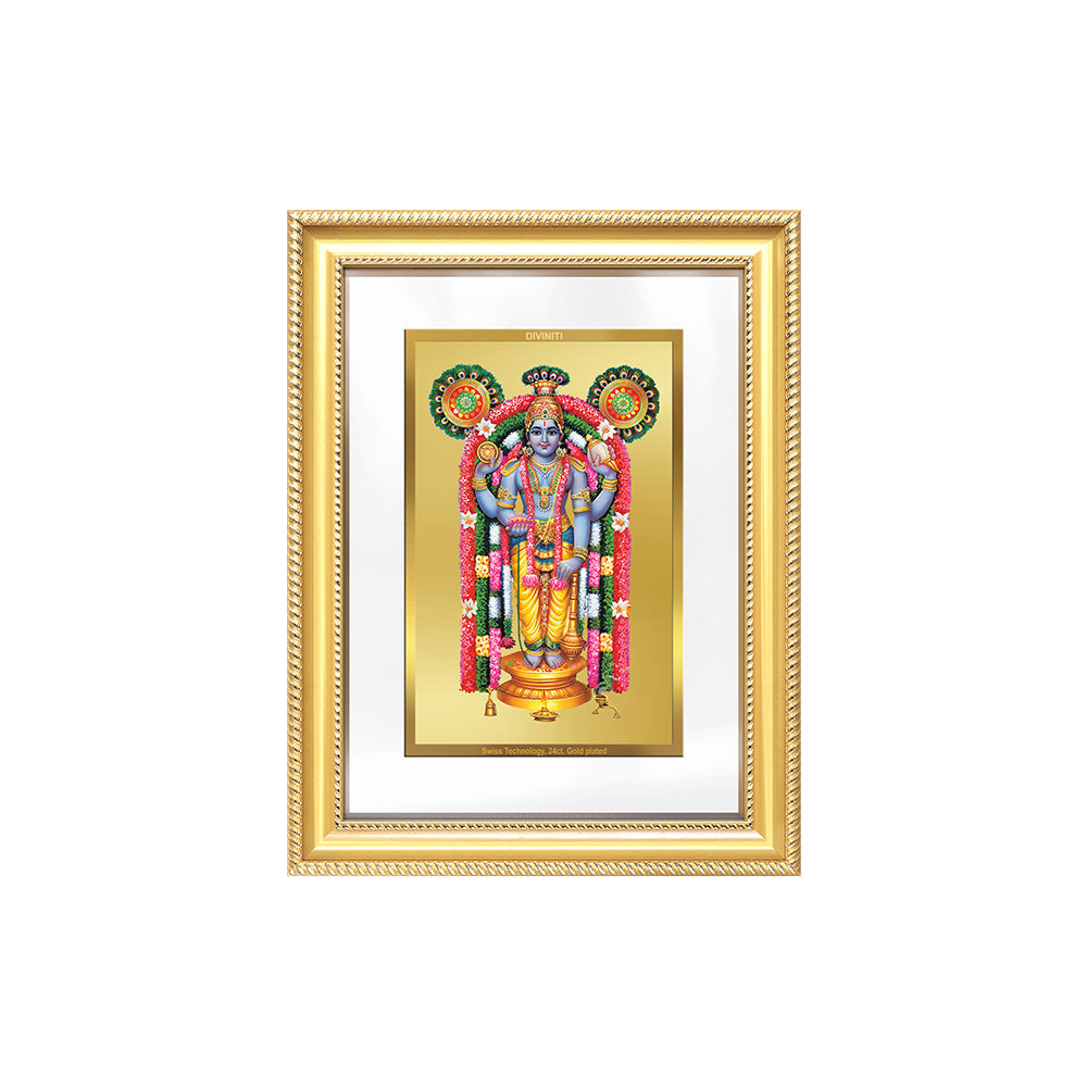 Diviniti 24K Gold Plated Guru Vayurappan (Classic) Sacred Sikh Wall Frame for Home Decor & Office Ambiance | Premium Spiritual Gift