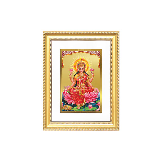 Diviniti 24K Gold Plated Lakshmi (Classic) Divine Wall Frame for Home Mandir & Office Decor | Luxury Spiritual Gift