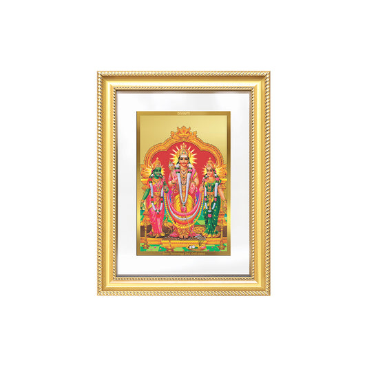Diviniti 24K Gold Plated Murugan Velli (Classic) Divine Wall Frame for Home Mandir & Office Decor | Luxury Spiritual Gift