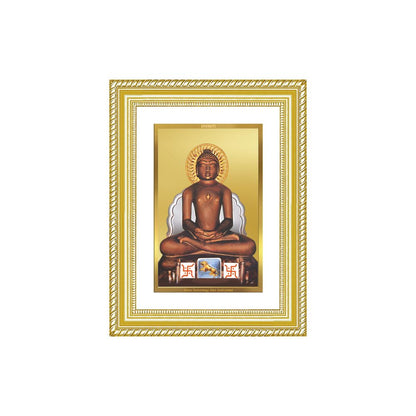 Diviniti 24K Gold Plated Mahavir (Classic) Divine Wall Frame for Home Mandir & Office Decor | Luxury Spiritual Gift