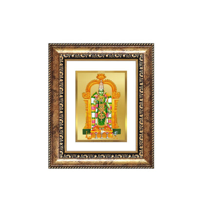 Diviniti 24K Gold Plated Meenakshi Amman Divine Table Top Frame for Home Mandir & Office Decor | Luxury Spiritual Gift